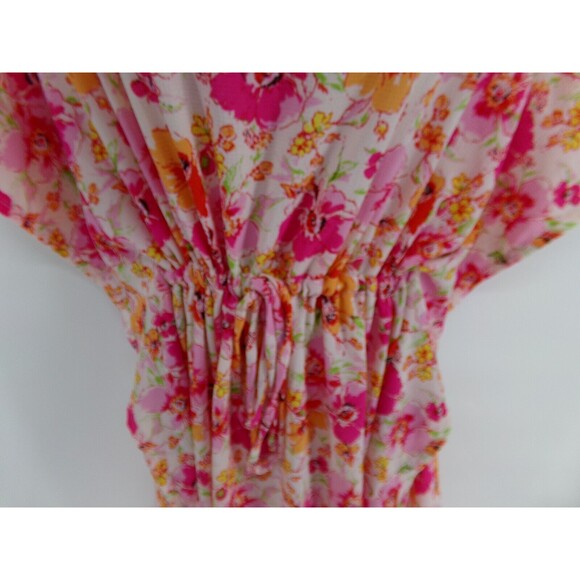 Agnes and Dora pink floral mumu maxi dress size MED cinch waist - Picture 2 of 10